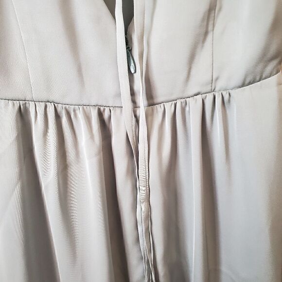 Dusty Sage Azazie Bridesmaid Maxi Dress Size Small - Picture 8 of 10